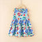 JF Sky Blue Printed Frock FD6085A